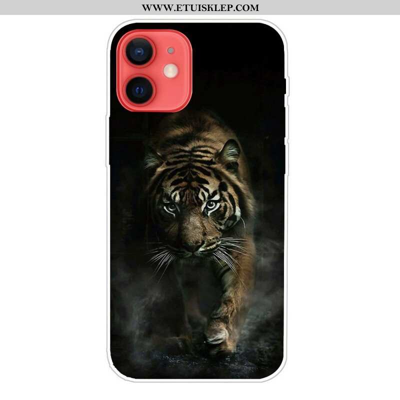 Etui do iPhone 13 Mini Elastyczny Tygrys